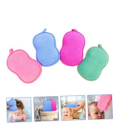 Housoutil 16 Pcs Children s Bath Sponge Set - Double Sided Body Scrubber Shower Loofahs Face Powder Puff - Eco-Friendly Plant Fibres - Perfect for Kids 14.5x9.5cm - Buy Online on GoSupps.com