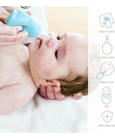 Baby Nose Cleaner Nasal Aspirator Bulb - Turquoise - Buy Online on GoSupps.com