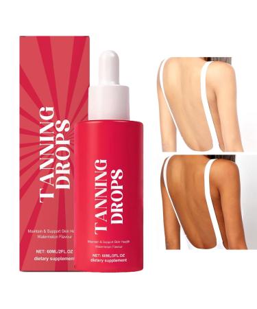 Jukeoiu Self-Tanning Drops | Instant Sun Drops for a Natural Glow - 60ml Liquid Tan to Hydrate Nourish and Illuminate Your Complexion Deeply Without Sun Exposure