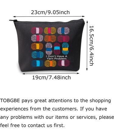 TOBGBE Knitting Project Bag - Funny Knitting Gift for Women - Love To Knit Yarn Bag - Buy Online on GoSupps.com