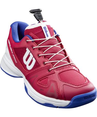 Wilson Girls Tennis Shoes - RUSH PRO JR QL Pink/White/Blue - Size 34 2/3 - All Surfaces - Ideal for All Player Types - WRS327900E025 - Buy Online on GoSupps.com