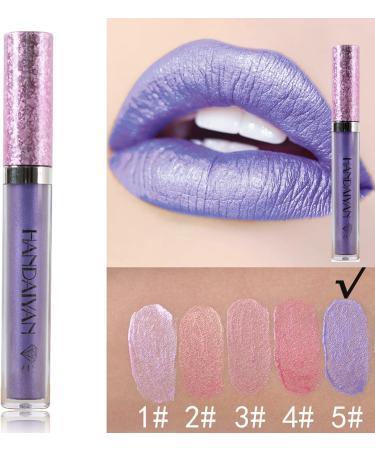 Halloween Matte Lipstick Lipstick Halloween lip gloss metallic Light lipgloss shimmer Non-Stick Cup Not Fade Long-Lasting Waterproof Glitter Liquid Lipstick 1PC (#05) - Buy Online on GoSupps.com