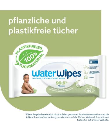 WaterWipes Plastic-Free Textured Cleaning Towels for Babies & Toddlers - 240 Count | 99.9% Water-Based Sensitive Skin Friendly - Buy Online on GoSupps.com