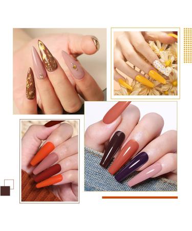INPING Gel Nail Polish Set - 10PCS Dark Color Autumn Winter Shades - Soak Off, Gift for Women, Thanksgiving Christmas - Buy Online on GoSupps.com