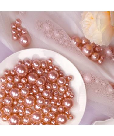 GLBYUNN Pearl Beads 160 Pieces No Hole Vase Filler for Home Wedding Christmas Decor - Rose Gold 10/14/20mm - Buy Online on GoSupps.com
