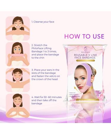 Paradream V-Shaped Double Chin Reducer Face Mask - Pink Face Lifting Belt - Buy Online on GoSupps.com
