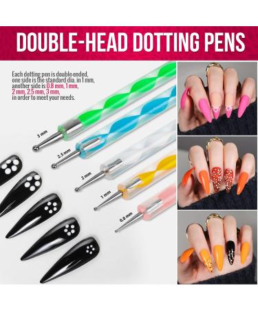 Fandamei 15-Piece Nail Art Brush Set - Gel Nails Dotting Pens & Rhinestones | Ultimate Manicure Tools - Buy Online on GoSupps.com