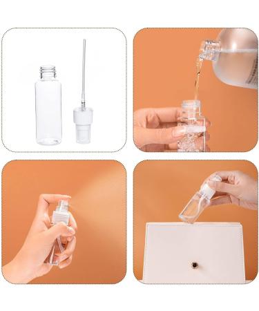 8 Pack 20ml Transparent Travel Spray Bottles | Refillable Cosmetic Containers for Men & Women | Free Labels Included - Buy Online on GoSupps.com