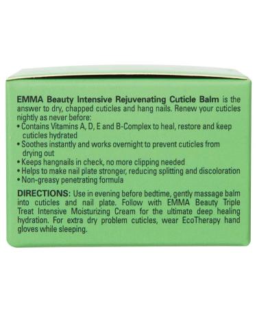 EMMA Beauty Intensive Rejuvenating Cuticle Balm - Deep Hydration for Nails & Cuticles | .5 oz Glass Jar - International Shipping Available - Buy Online on GoSupps.com