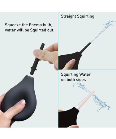 Non-Toxic Silicone Enema Bulb Kit - 220ml Douche & Medical Clean Enema Kit - Buy Online on GoSupps.com