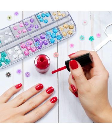 48pcs 3D Butterfly Nail Art Charms Glitter Decals Decoration Kit - Acrylic Nail Studs for Women Wedding DIY Manicures - Nail Salon Accessories - Buy Online on GoSupps.com