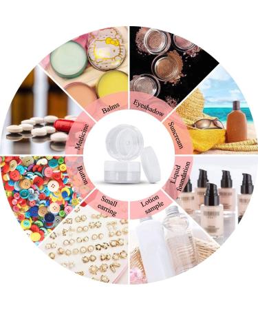 30 Mini Cream Jars with Labels & Spatula - 5G Empty Tiegel for Nail Art & Lip Balm - Ideal for DIY Projects - Buy Online on GoSupps.com