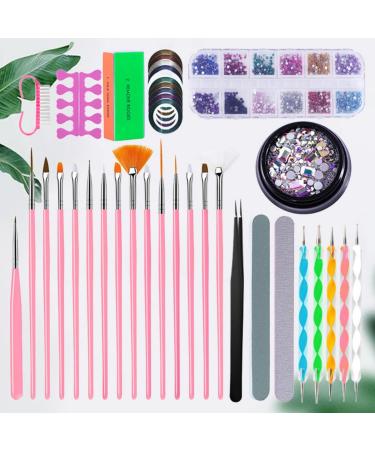 POPETPOP 1 Set Nail Art Pen Kit Nail Art Liner Nail Painting Tools Nail Art Brush Drill Painted 20X2X1CM - Buy Online on GoSupps.com