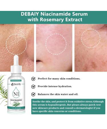 5% Niacinamide Serum Rejuvenating Face with Rosemary Extract Facial Serum (3 Pack 1fl.oz|30ml) 5% Niacinamide Serum with Rosemary Extracts 1 Fl Oz (Pack of 3) - Buy Online on GoSupps.com