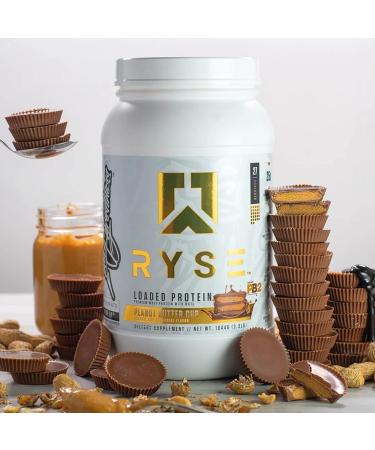 Ryse Core Series Loaded Protein | Chocolate Peanut Butter Cup | 25g Whey Protein | Prebiotic Fiber & MCTs | Low Carb & Sugar | 27 Servings - Buy Online on GoSupps.com