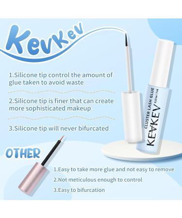 KevKev Lash Glue Black 7ml - Quick Dry Super Strong Hold | Waterproof Formaldehyde-Free & Cruelty-Free Adhesive for DIY Lashes - Buy Online on GoSupps.com
