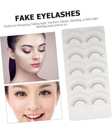 POPETPOP 5 Pairs Fake eyelashes lash stuff false eyelashes magnetic lash supplies soft light fake lash soft thick lashes handmade eye lashes Simulation False Eyelashes Practice False Lash - Buy Online on GoSupps.com