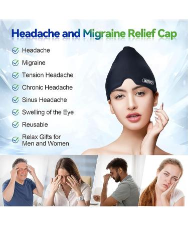Migraine Relief Cap - Advanced Headache Hat for Cold Therapy, Puffy Eyes, Sinus & Stress Relief - Buy Online on GoSupps.com