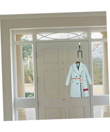 OKUMEYR 4pcs Hat Hangers Wall Mount Coat Rack Clapboard Hook Hanging Hook Organizer Wrought Iron 19X9X5CM Black - Buy Online on GoSupps.com