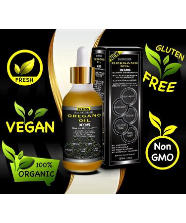 Super Strength Oregano Oil Drops - Pure Wild Mediterranean Extract - 1.69 oz (Large) | 1,000 Servings - Buy Online on GoSupps.com