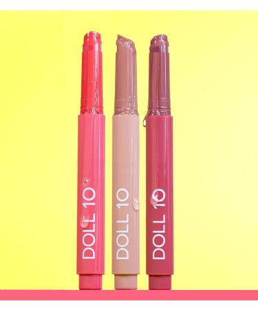 Peptide Plump Lip Treatment Trio - Hydrating Plumping Soothing - Doll 10 Beauty - Buy Online on GoSupps.com