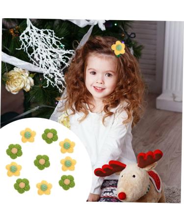 NUOBESTY 40 Pcs Hairpin Accessories Toddler Hair Ties Crocheted Flower Shaped Ornament Makeup Child Yarn - Buy Online on GoSupps.com
