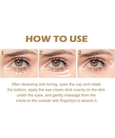  YOENBG Set of 4 retinol eye contour pencils - Anti-aging cream for under-eye bags - Eye cream for dark circles - Retinol eye cream - Reduces fine lines and firms - Buy Online on GoSupps.com