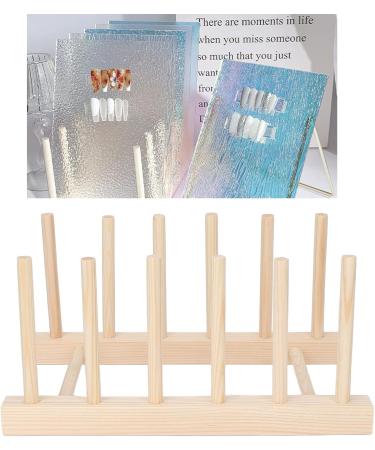 Display Stands Wooden Display Stand for Nail Art Elegant Board Easel with Stable Flat Plate Stand for Photos Frames Artworks - Buy Online on GoSupps.com