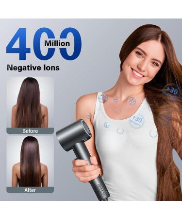 Buy Negative Ionic Hair Dryer - 140 000 RPM Professional Blow Dryer | Fast Drying Low Noise Brushless Motor | International Shipping Available - Buy Online on GoSupps.com