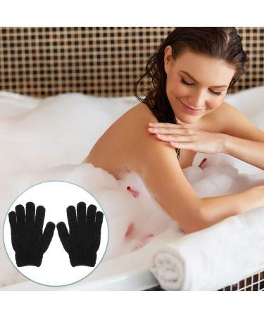 4 Pairs Exfoliating Back Scrub Gloves - Bath Mitts for Dead Skin Shower & Body Care | Loofah-Style Polyester Mittens - Buy Online on GoSupps.com