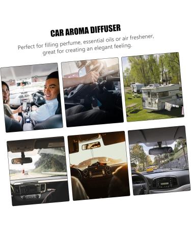 Zerodeko 5pcs Rose Perfume Bottle Auto Hanging Terrarium Diy Perfume Bottle Pendant Perfume Rack Glass Bottle - Buy Online on GoSupps.com