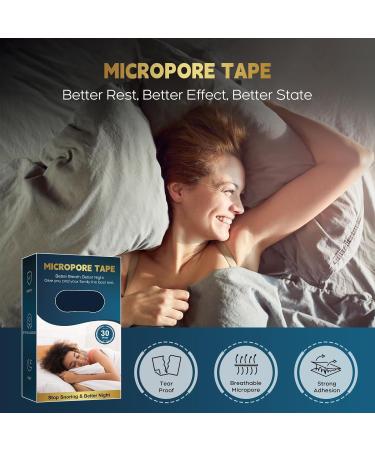 Premium Micropore Tape (30 Strips) - Hypoallergenic Gentle on Skin Pain-Free Removal Latex-Free | International Shipping Available - Buy Online on GoSupps.com