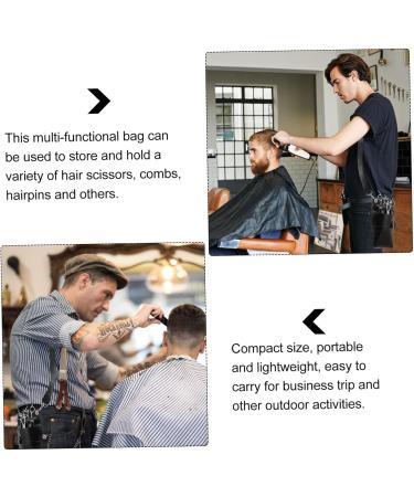 Beaupretty Scissors Storage Bag - Leather Scissor Holster for Hairdressing Tools | 3pcs Set - Durable & Stylish - 21x12x6cm Black - Buy Online on GoSupps.com