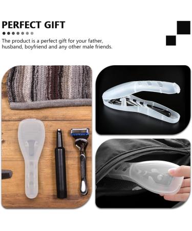 ABOOFAN 5-Piece Transparent Razor Travel Case | Safe & Compact Razor Bags for Travelers | Ideal for Men on the Go - Buy Online on GoSupps.com