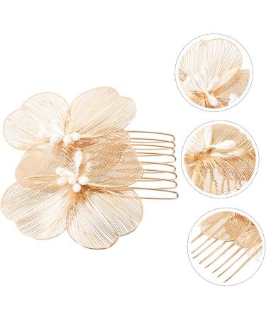 Korean hair combs hair accessories Xiuhe clothing Hairpin the flowers hair comb hairpin headgear hair comb clip vintage decorate bride hair comb vintage hair accessories dress - Buy Online on GoSupps.com