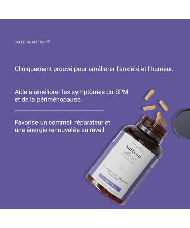 Nullure Premium Saffron | Patented Saffron Capsules | 3.5% Lepticrosalides | Vegan & No Additives | Mood Stress Sleep | P - Buy Online on GoSupps.com