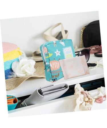 SECFOU 4pcs Sanitary Napkin Storage Bag - Travel Cosmetic Holder for Menstrual Pads & Women's Essentials - Buy Online on GoSupps.com
