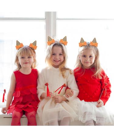 UILYNIU 2 Pairs Yellow Ears Hair Clip Glitter Bow Barrettes Yellow Puppy Ears Headbands for Animal Cosplay Birthday Party Halloween Costume Supplies Dog Themed Party Cosplay (yellow) - Buy Online on GoSupps.com