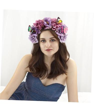 Mikinona Artificial Flower Headband Boho Decor Gothic Accessories Decorative Headband Cosplay Headbands for Women Prom Headbands for Women Flower Headpiece Tea Party Headband Fabric - Buy Online on GoSupps.com