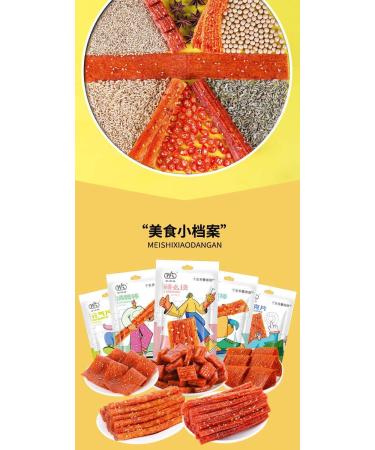 Latiao snacks 62g/bag Latiao snacks mala Latiao a variety of flavors spicy snacks handmade Latiao Chinese characteristics big gluten Instant snack Delicious food (Combination 5 bags) - Buy Online on GoSupps.com