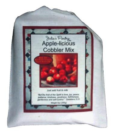Julia's Pantry Cobbler Mix, Apple-Icious, 9 Ounce