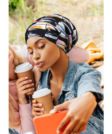 Elegant Black Beanie Turbans & Bonnets for Frizzy Hair - Perfect for Women - Buy Online on GoSupps.com