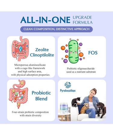 All-in-One Zeolite Detox | Clinoptilolite Zeolite Powder Supplement with Probiotics & Prebiotics | Gut, Energy & Immune | High Absorption, Micronized & Activated Vegan, 100 Servings 10.58 Ounce (Pack of 1) - Buy Online on GoSupps.com