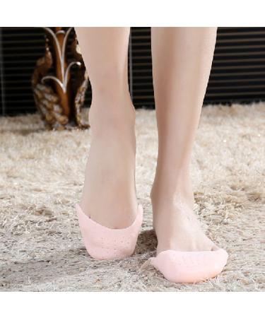 JYtop 1 Pair Silica Gel Toe Caps for Pointed Ballet Shoes Pain Relief Soft Gel Toe Cap Skin Color