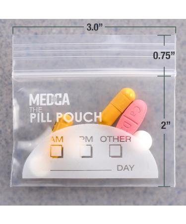 Extra-Thick Pill Pouch Bags - BPA Free Reusable 3x2 Zipper Storage Pouches Pack of 100 | Daily AM PM Travel Organizer - Buy Online on GoSupps.com