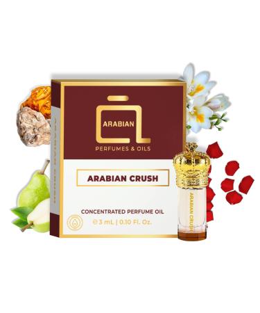 ARABIAN PERFUMES & OILS Arabian Crush Perfume Oil - Fruity Floral Musky Fragrance Oil for Men and Women - Travel Size Perfume 0.10 Fl. Oz.