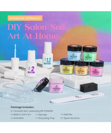 Beetles Dip Powder Nail Kit - 6 Pastel Bright Spring Colors for DIY Nail Art - Buy Online on GoSupps.com