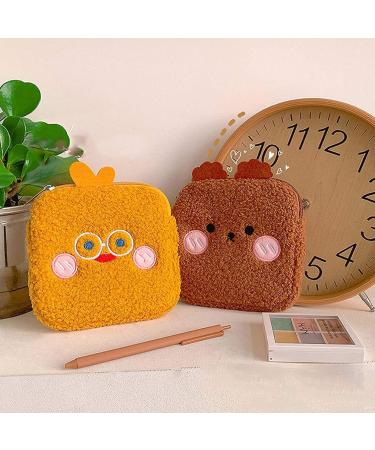ARTIBETTER Plush Sanitary Napkin Storage Bag - Cute Tampons Pouch for Women - Travel Menstrual Pad Organizer - Assorted Colors (4Pcs) - Buy Online on GoSupps.com
