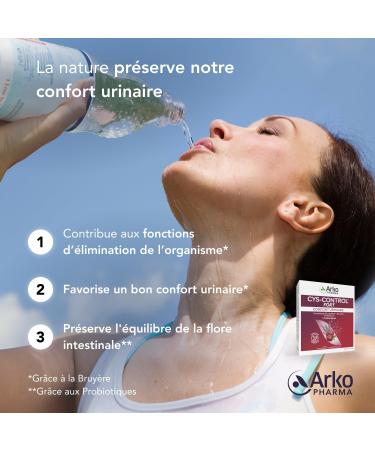 Arkopharma - Cys-Control Fort probiotiques | Confort urinaire - quilibre du microbiote| 10 sachets et 5 sticks diluer Framboise 1 unit (Lot de 1) - Buy Online on GoSupps.com