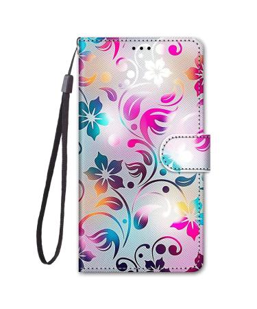 Miagon Full Body Wallet Case for Xiaomi Redmi Note 11 Pro Colorful Pattern Design PU Leather Flip Cover with Magnetic Closure Stand Card Slot Colorful Flower Xiaomi Redmi Note 11 Pro Colorful Flower